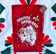 Bethany Lowe Vintage Style Christmas Felt Present Santa Bag New picture