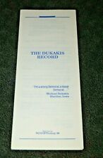 1988 GOP-Anti Dukakis Brochure-Very Scarce picture