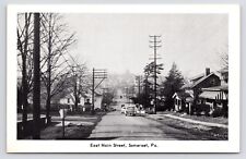 c1950s~Somerset Pennsylvania PA~East Main Street~Houses~Cars~Vintage Postcard picture
