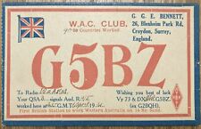 1931 - QSL Card - Croydon, England - G.G.E. Bennett - G5BZ picture