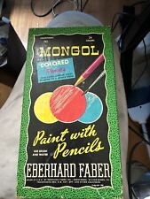 Vintage MONGOL Colored Pencils No. 743 Eberhard Faber 22 Colors 1950 picture