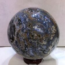 112mm Blue Ocean Jasper Sphere Ball Stone Quartz Crystal Specimen Healing picture
