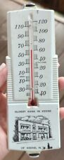Vintage Cheshire National Bank Oldest Bank In Keene NH Metal Thermometer picture