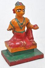 Antique Papier Mache Goddess Parwati Idol Figurine Original Hand Crafted Painted picture