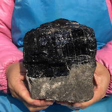 5.56LB Natural Black Tourmaline Crystal Rough Mineral Healing Specimen picture