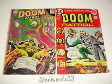 Doom Patrol #119 & 123 Comic Lot DC 1968 1973 Robotman Elasti-Girl Negative Man picture