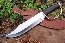 OLD CUSTOM D2 CAMP HUNTING TACTICAL OUTDOOR CAMP KNIFE BRASS DGuard Micarta Grip picture