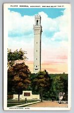 Pilgrim Memorial Provincetown Massachusetts Vintage Unposted Postcard picture