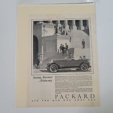 VINTAGE 1926 Print Ad Advertisement Packard Auto Serving America's Aristocracy picture
