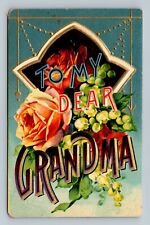 To My Dear Grandma Postcard EMBOSSED POSTED picture