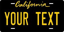 California Black Yellow License Plate Personalized Car Bike Motorcycle  picture