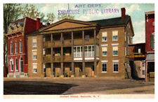 Postcard LIBRARY SCENE Broonville New York NY AR8021 picture