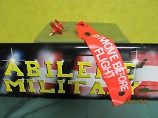 Military Aviation Remove Before Flight Tag With Push Pin and Streamer Excellent picture