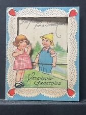 1928 Valentine's Day Card - I'm Fishing For a Sweetheart picture