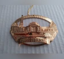 Griffith Observatory collectible golden ornament picture