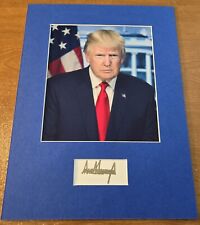 President Donald Trump - White House Signed Autograph & Photo Display picture