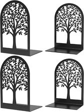 4 Pcs Book Ends Bookends Tree Book Ends for Shelves Modern Book Ends Decorative picture