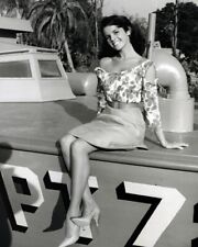 McHale's Navy 1964 TV series Lisa Seagram poses on PT-73 boat 11x17 inch poster picture