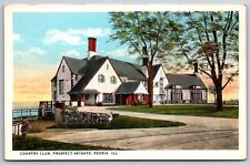 Peoria Illinois~Prospect Heights Country Club~1920s Postcard picture