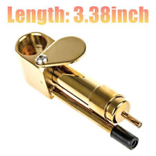 1× Brass Tobacco Smoking Proto Pipe style w Stash Storage Cylinder Chamber picture