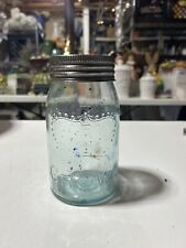 Vintage Crown Quart Mason Jar With Glass Lid picture