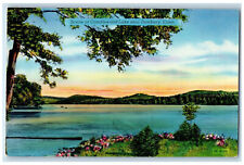 c1950's Scene at Candlewood Lake Near Danbury Connecticut CT Unposted Postcard picture