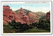 1935 Castle Rock Ten Sleep Canyon U. S. Highway Buffalo Wyoming WY Postcard picture