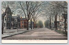 West Wayne Street West from Broadway Fort Wayne Indiana IN 1909 Antique Postcard picture