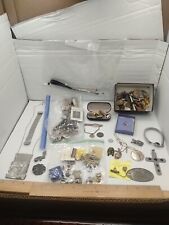 Vintage Junk Drawer Lot Jewelry Coins Pens Hair Pins Tie Pins #2 picture