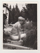 Pretty Attractive Young Woman Lady Secret Snapshot Unusual Nice Vintage Photo picture