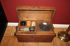Civil War Reproduction Reenactment Soldiers Mess Kit Wooden Cavalry Chest Trunk picture