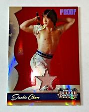 RARE #32/50 JACKIE CHAN PROOF WORN MATERIAL #101 2008 DONRUSS AMERICANA picture