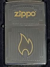 ZIPPO 2010 ZIPPO FLAME POLISHED CHROME LIGHTER SEALED IN BOX c344 picture
