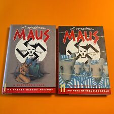 Maus Vol. 1 & 2 First edition 1st printing Hardcovers Art Spiegelman 1986 1991 picture