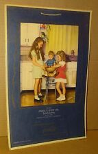 1948 Calendar - little girls with baby brother in kitchen picture