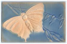 c1910's Big Butterfly Airbrushed Embossed Dallas Oregon OR Antique Postcard picture