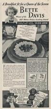 Magazine Ad - 1936 - Quaker Puffed Rice - Bette Davis picture