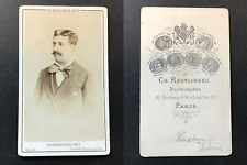 Reutlinger, paris, prudhon, actor, circa 1865 vintage cdv albumen print-cd picture