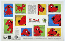 Vintage Clifford The Big Red Dog Sticker Sheet - PBS Kids Scholastic  picture