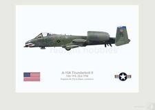 Warhead Illustrated A-10A 74th TFS 23rd TFW  80-0186 Aircraft Print picture
