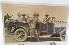 WW1 Picture or Postcard WWI Staff car, officers, soldiers & Dignitaries picture