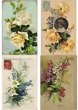 C.KLEIN, FLOWERS, ARTIST SIGNED Incl EMBOSSED 135 Vintage PC. Pre-1940 (L3118)  picture