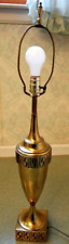 WESTWOOD-TONY PAUL 1950s Vintage Table Lamp BRASS URN Neoclassical Greek Key 34