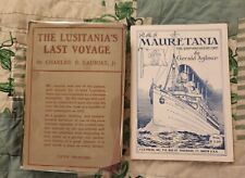 The Lusitania's Last Voyage by survivor Charles Lauriat, 1915 inscribed, has DJ  picture