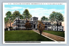 1930'S. HENDERSONVILLE, NC. PILLARS APARTMENTS. POSTCARD ST2 picture