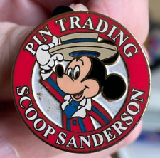 VERY RARE…Vintage 2003 Pin Trading Scoop Sanderson Autographed…WDW LE 575 of 750 picture
