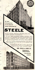 1918 WM. STEELE & SONS ENGINEERS PRINT AD, PLANT, INDUSTRY,  VTG PRINT AD picture