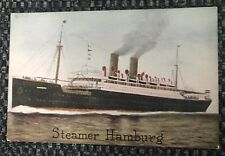  Postcard Steamer Hamburg T. Roosevelt Tour, 1909, Ex condition, blank back $15 picture