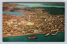 Seattle WA-Washington, Worlds Fair, Elliott Bay, Lake Union, Vintage Postcard picture