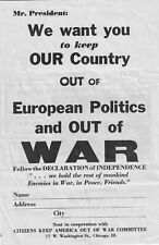 rare, original Anti-War flier Pre-WW2. Find another Apropos for today's world picture